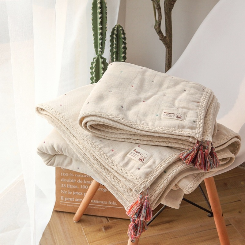 Baby Products Organic - 6-layer Organic Cotton Baby Blanket Stroller