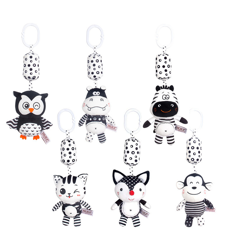 Baby Rattle Toy Set - Newborn Bells Soft Plush Rattle Toy