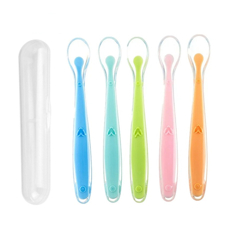 Baby Food Storage Jar - BPA Free Baby Silicone Spoons First