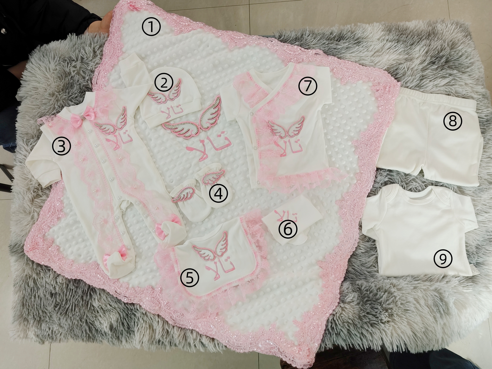 Baby Products Organic - Organic Cotton 9Pcs Baby Girl Set