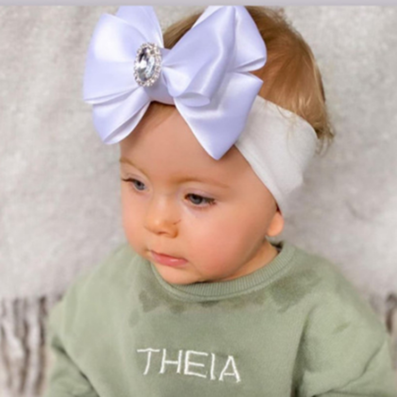 1PCS Solid Color Satin Bowknot - Baby Products Organic reseña y precio