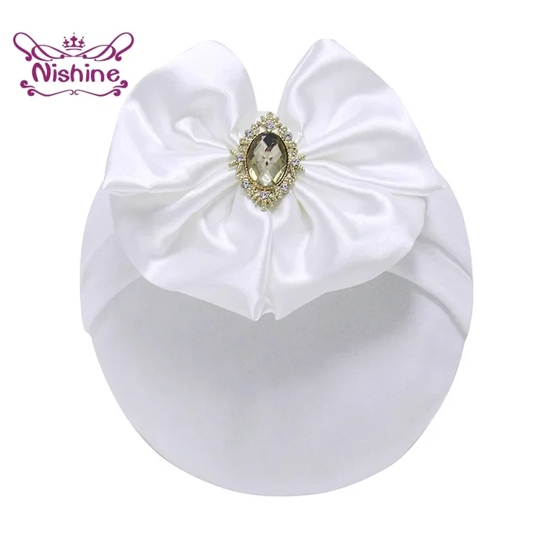 1PCS Solid Color Satin Bowknot - Baby Products Organic reseña y precio