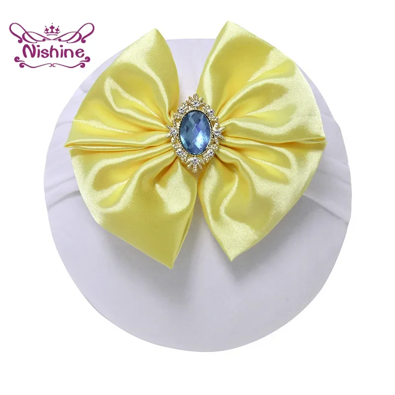 1PCS Solid Color Satin Bowknot - Baby Products Organic reseña y precio