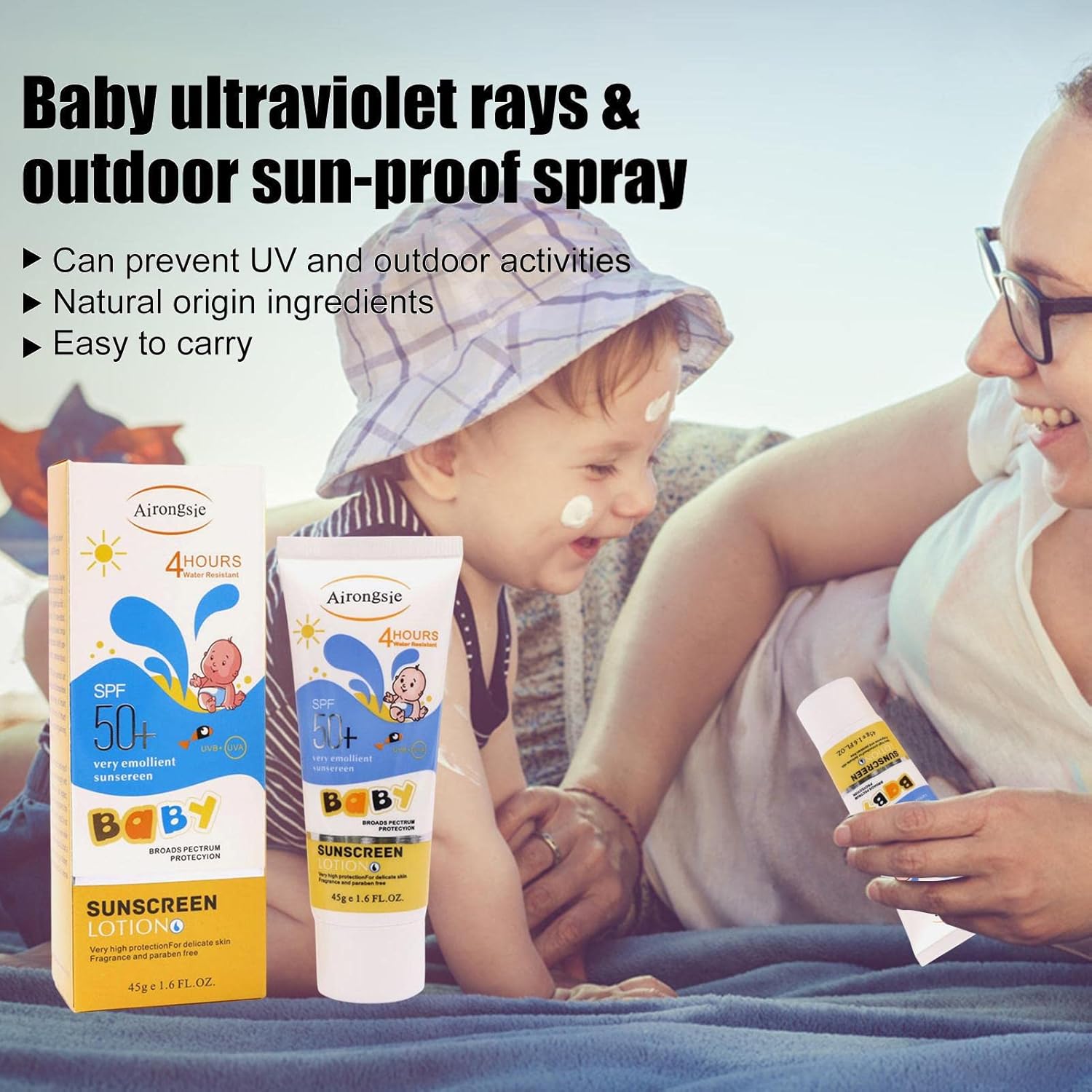 Baby Sunblock Cream Protect an - Baby Sunscreen Lotion reseña y precio