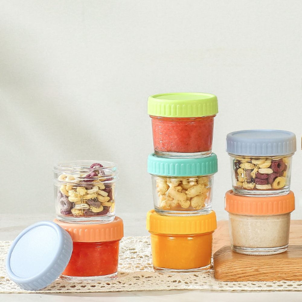 6pcs Mason Jar Glass Baby Food - Baby Food Storage Jar reseña y precio