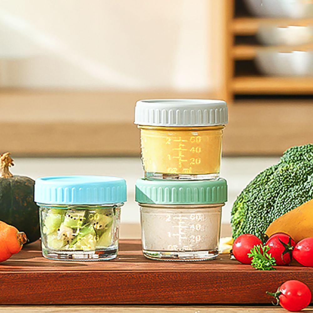 6pcs Mason Jar Glass Baby Food - Baby Food Storage Jar reseña y precio