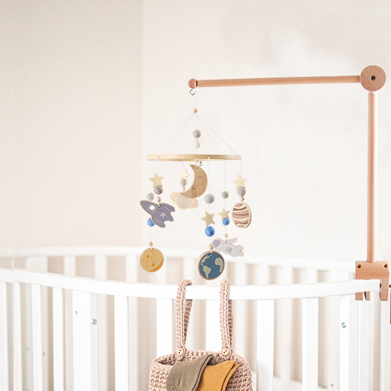 Baby Wooden Bed Bell Bracket M - Baby Rattle Toy Set reseña y precio