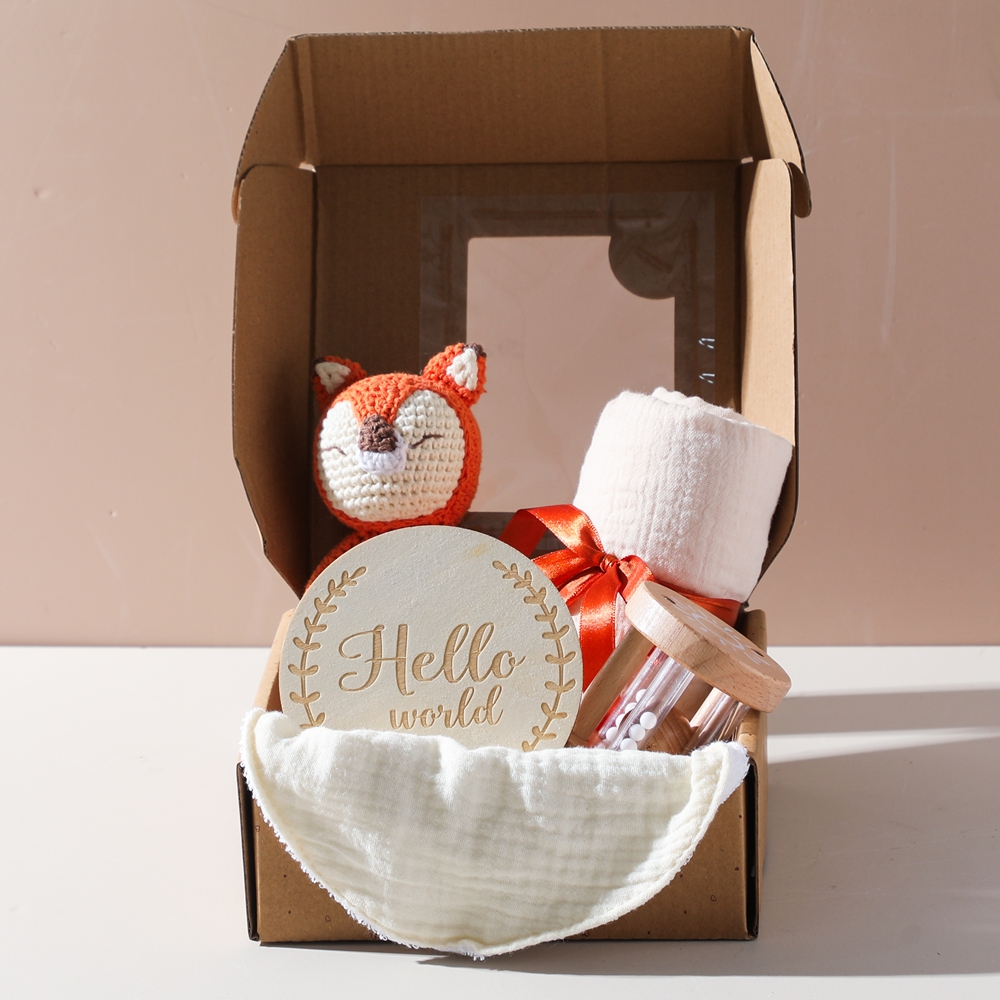 Newborn Baby Gift Box Bath Toy - Baby Rattle Toy Set reseña y precio