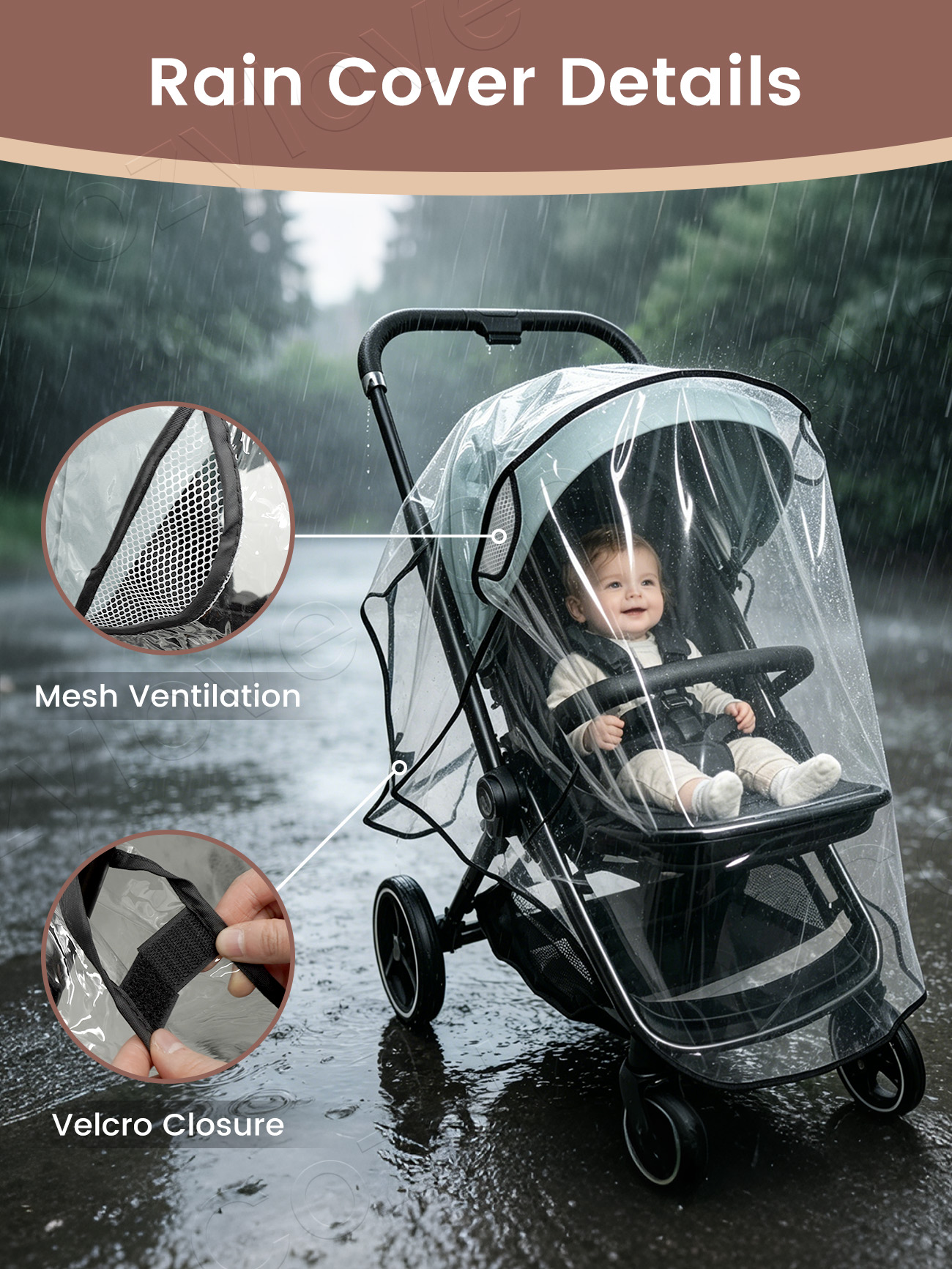 Universal Stroller Rain Cover  - Stroller Rain Cover reseña y precio