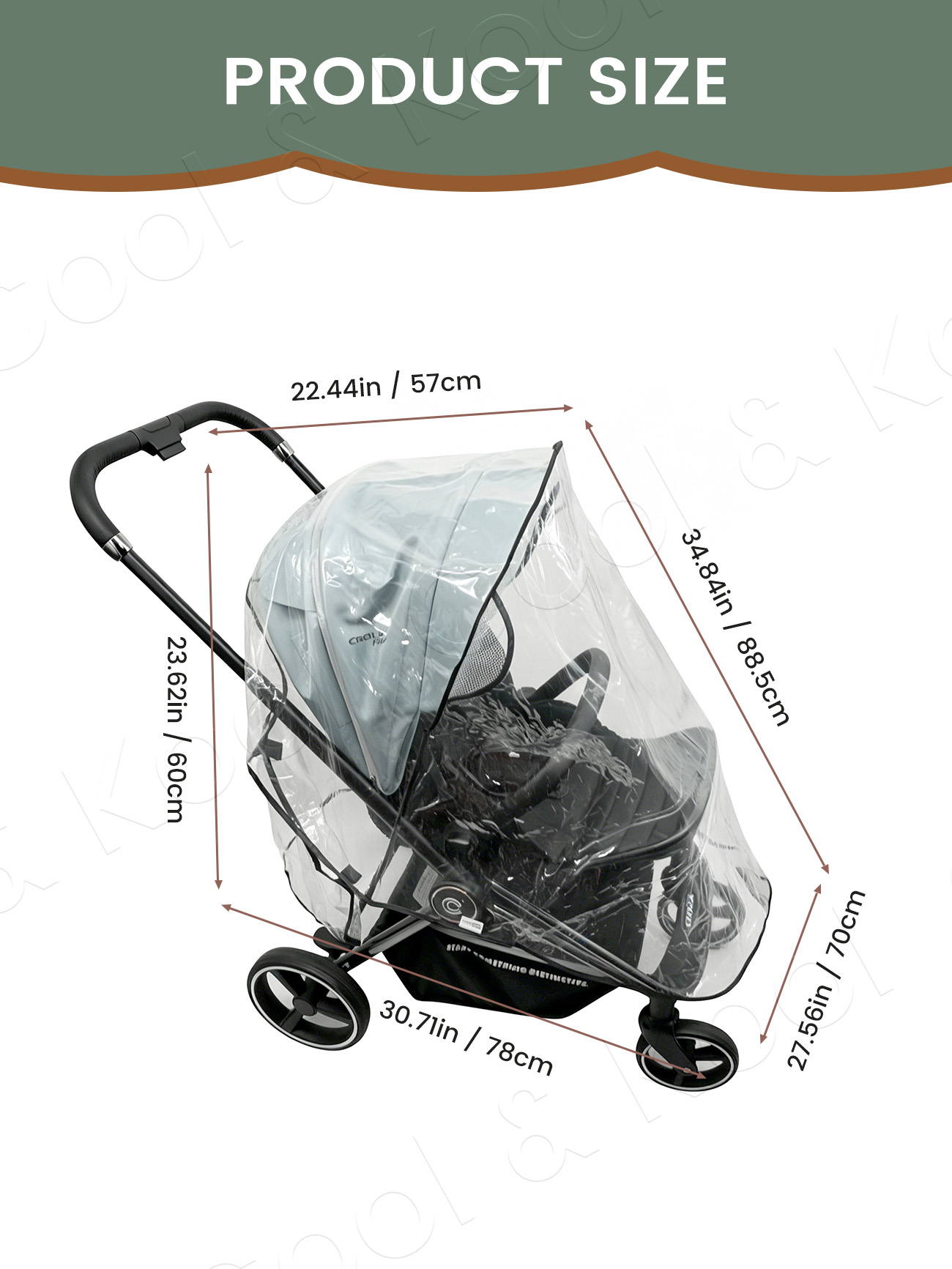 Universal Waterproof & Windpro - Stroller Rain Cover reseña y precio