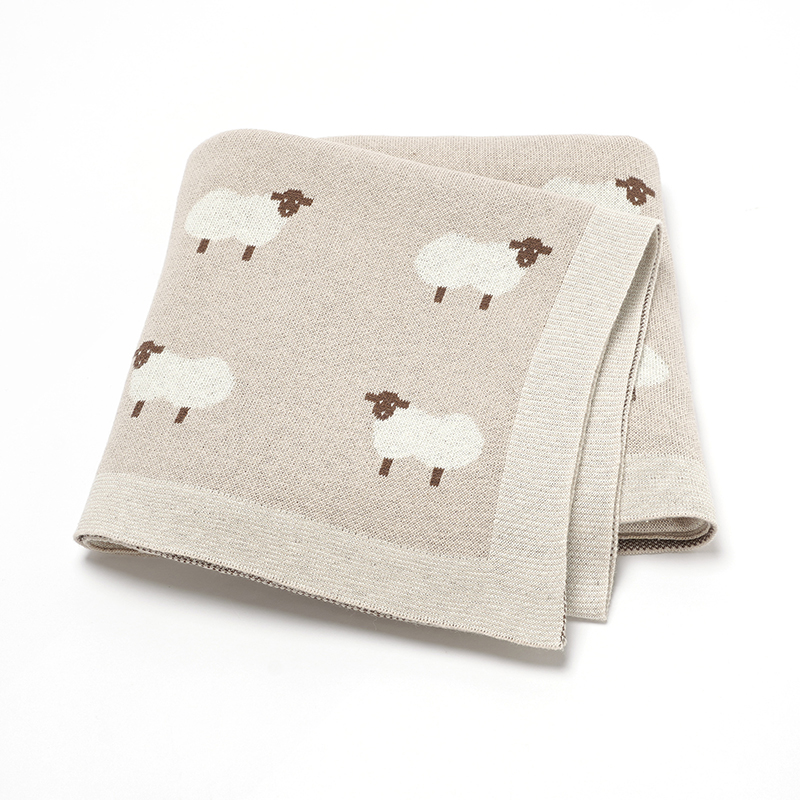 Cute Sheep Print Muslin Newbor - Baby Products Organic reseña y precio