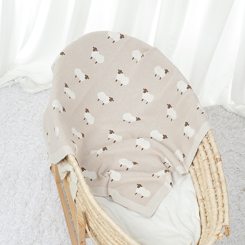 Cute Sheep Print Muslin Newbor - Baby Products Organic reseña y precio