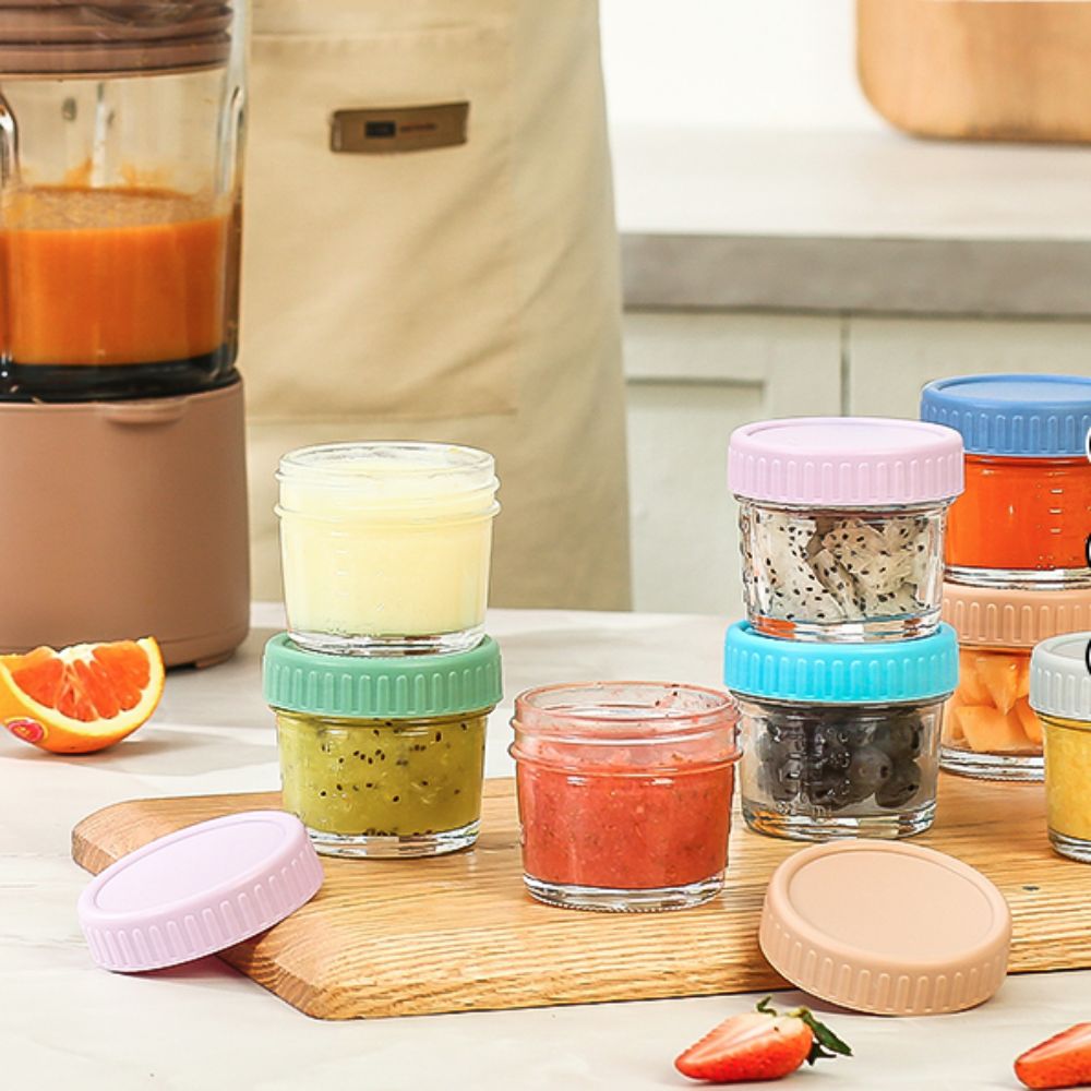 6pcs Multipurpose Glass Baby F - Baby Food Storage Jar reseña y precio