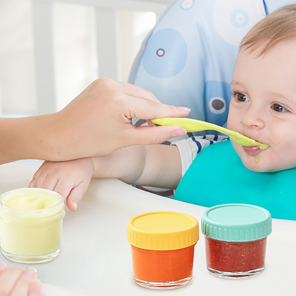 6pcs Glass Baby Food Jar Reusa - Baby Food Storage Jar reseña y precio