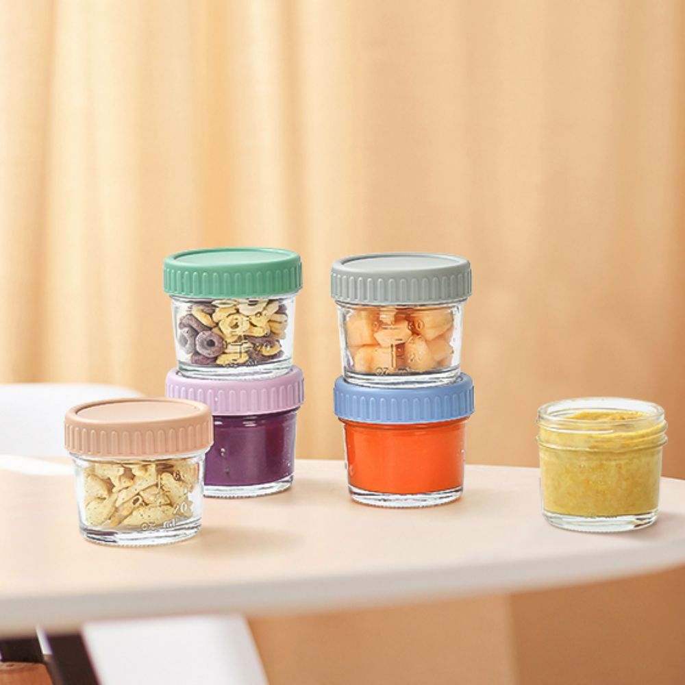 6pcs Glass Baby Food Jar Reusa - Baby Food Storage Jar reseña y precio