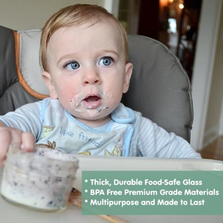 Sage Spoonfuls -12 Pack 4 oz B - Baby Food Storage Jar reseña y precio