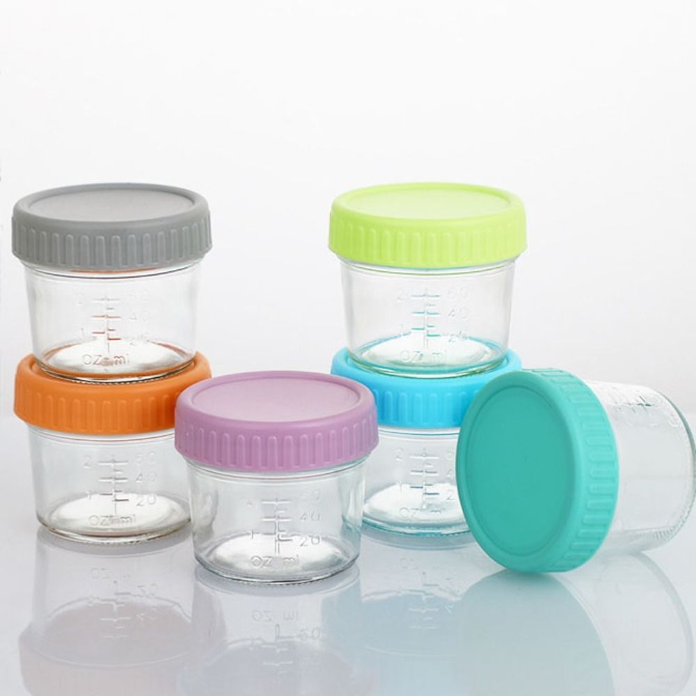 6pcs Glass Baby Food Jar Reusa - Baby Food Storage Jar reseña y precio