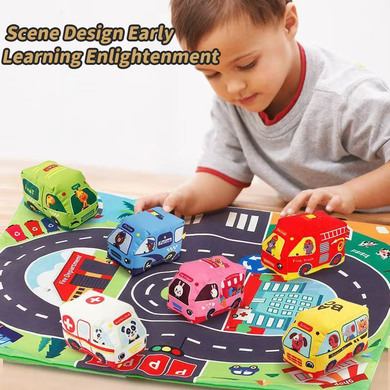 Soft Car Toy Set for Babies wi - Baby Rattle Toy Set reseña y precio