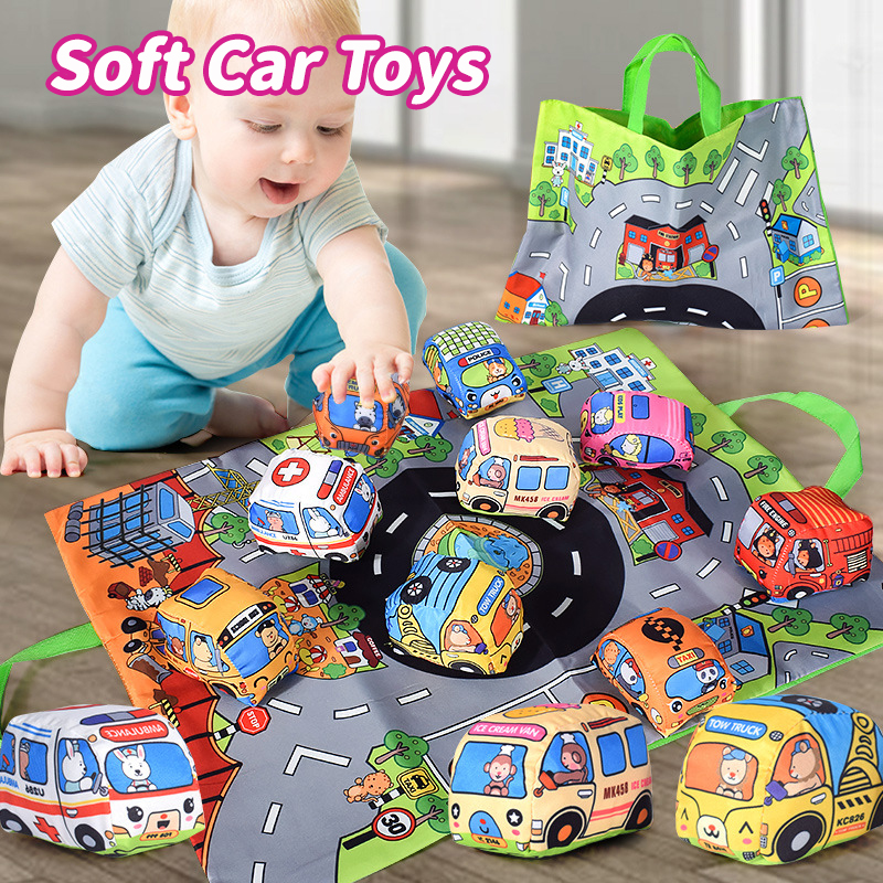 Soft Car Toy Set for Babies wi - Baby Rattle Toy Set reseña y precio