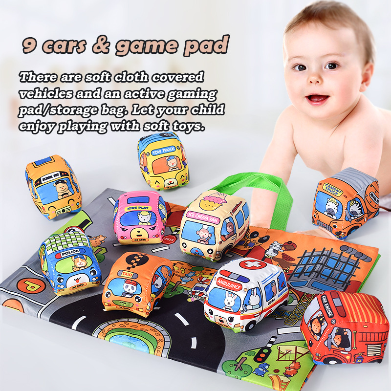 Soft Car Toy Set for Babies wi - Baby Rattle Toy Set reseña y precio