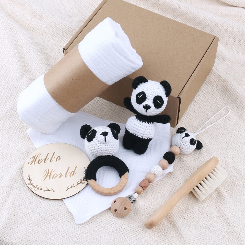 1 Set Baby Stuffed Animal Doll - Baby Rattle Toy Set reseña y precio