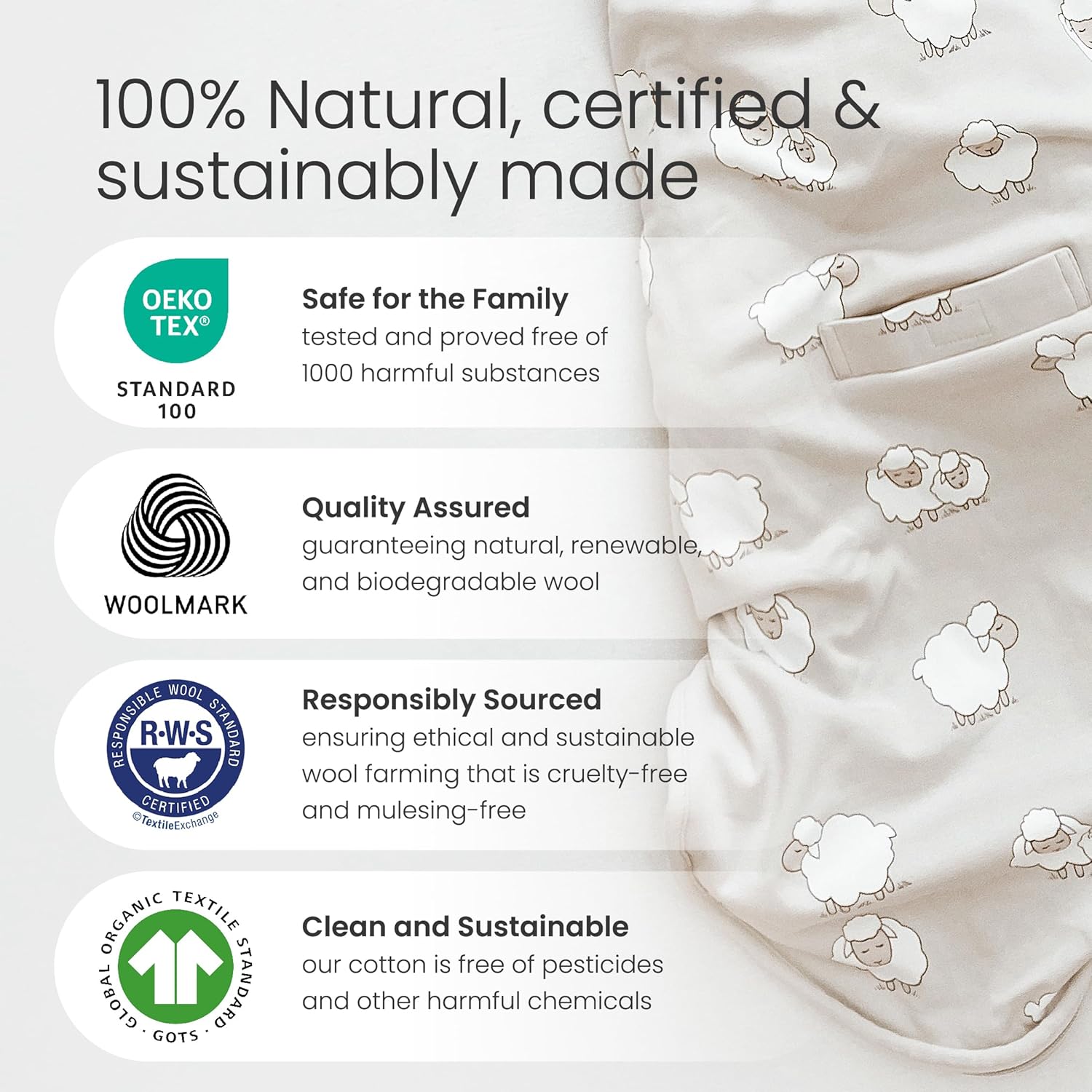 Merino Wool & Organic Cotton B - Baby Products Organic reseña y precio