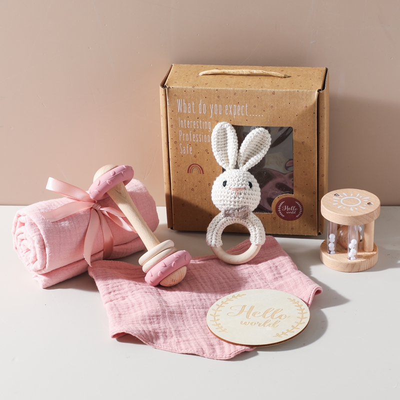 6PC Baby Bath Set Reversible C - Baby Rattle Toy Set reseña y precio