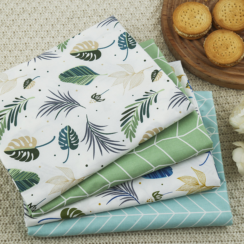 Leaf Printed 100% Cotton Fabri - Baby Products Organic reseña y precio
