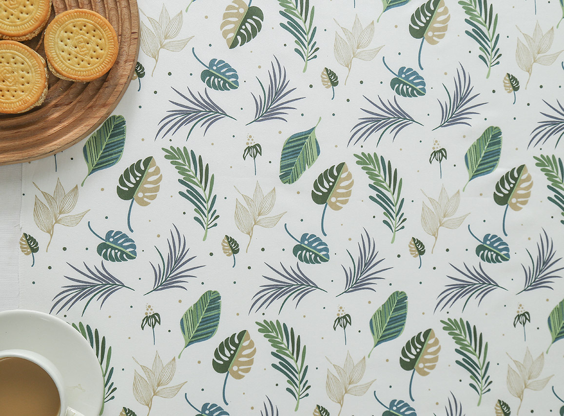 Leaf Printed 100% Cotton Fabri - Baby Products Organic reseña y precio