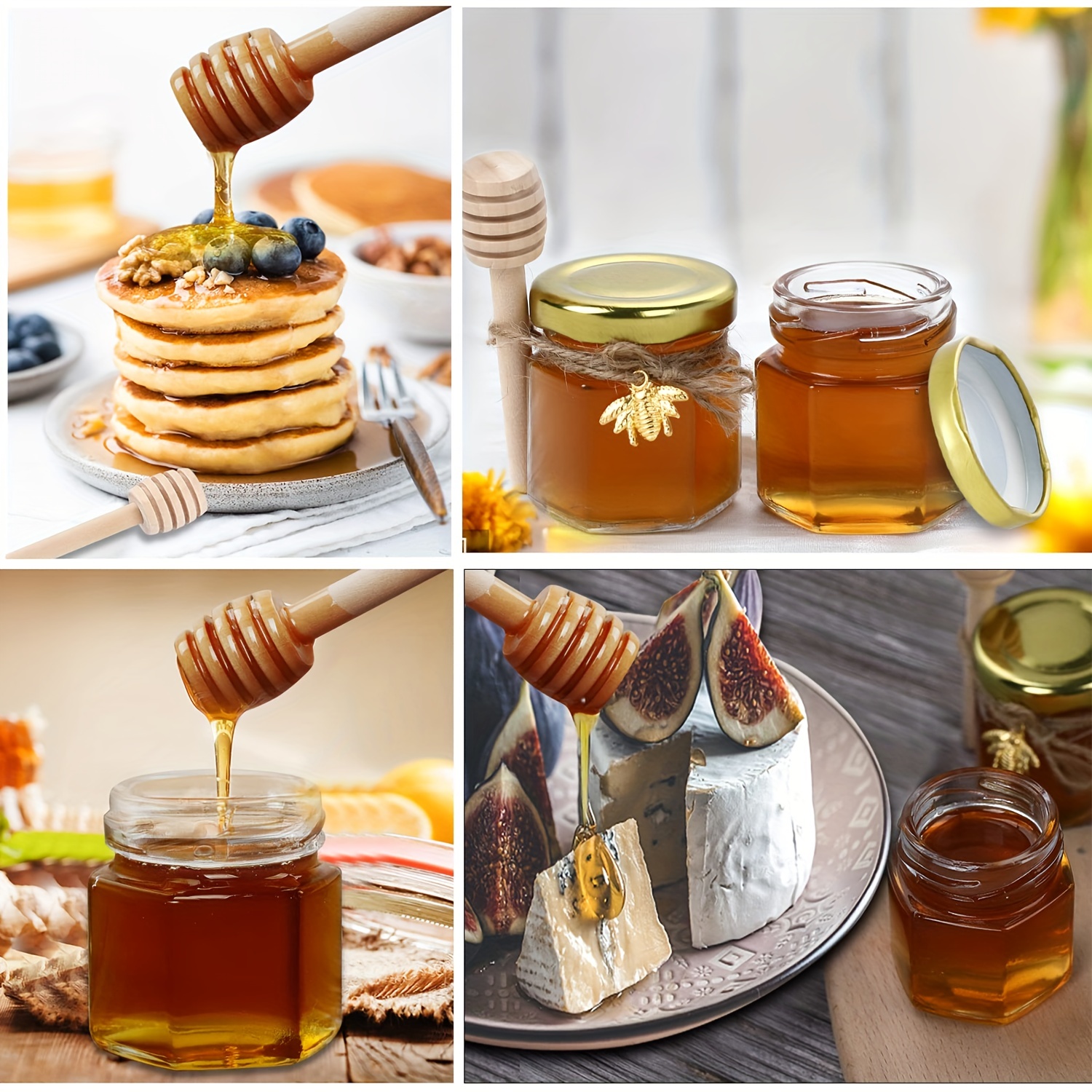 1.5 Oz Hexagon Mini Glass Hone - Baby Food Storage Jar reseña y precio