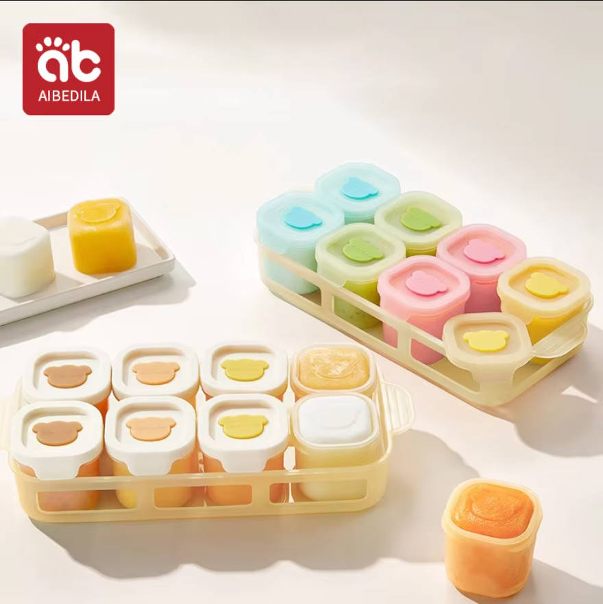 AIBEDILA Baby Silicone Food Fr - Baby Food Storage Jar reseña y precio