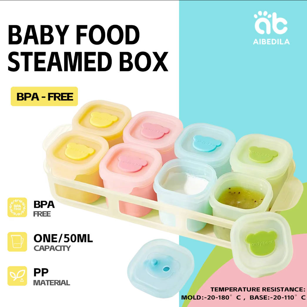 AIBEDILA Baby Silicone Food Fr - Baby Food Storage Jar reseña y precio