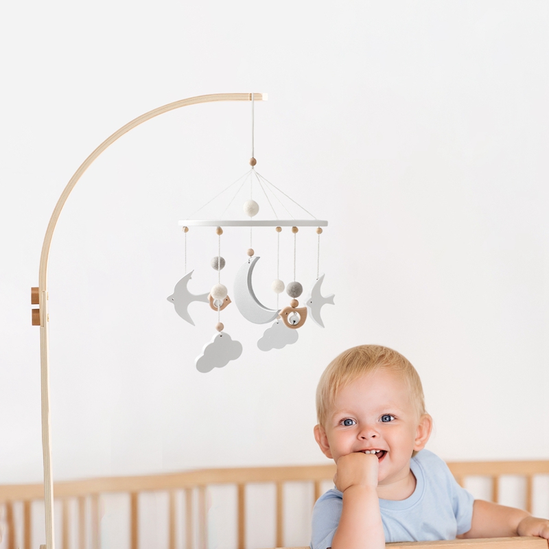 Baby Wooden Bed Bell Bracket M - Baby Rattle Toy Set reseña y precio