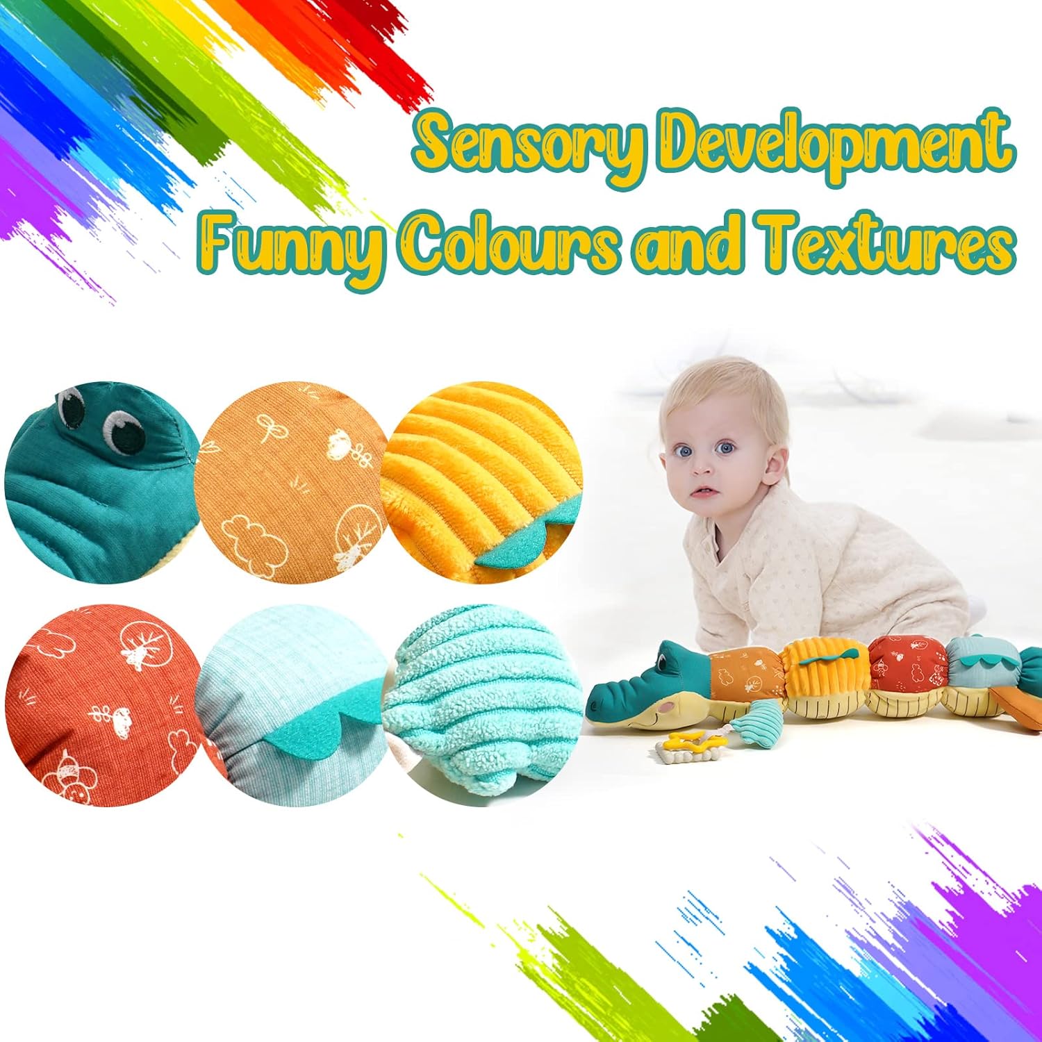 Tummy Time Toys 0-24 Months Ba - Baby Rattle Toy Set reseña y precio