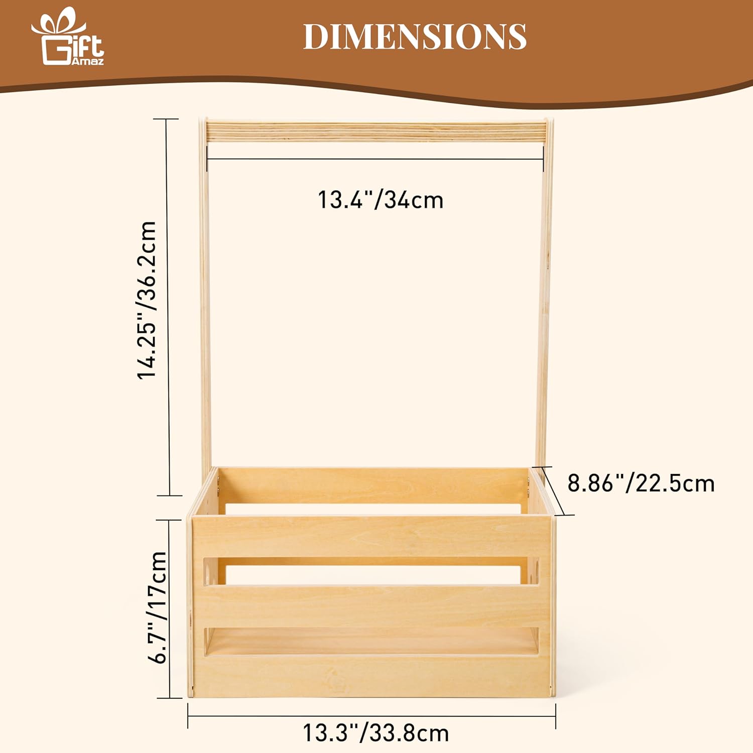 Wooden Baby Shower Crate Baske - Baby Products Gift Hamper reseña y precio
