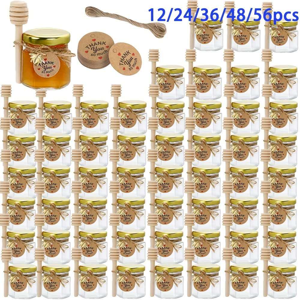 1.5oz, Hexagonal Mini Glass Ho - Baby Food Storage Jar reseña y precio