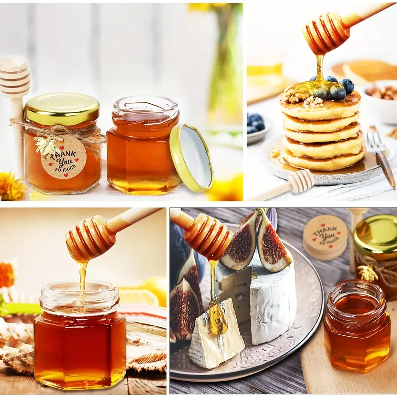 1.5oz, Hexagonal Mini Glass Ho - Baby Food Storage Jar reseña y precio